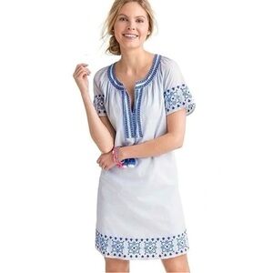 Vineyard Vines Sea Spray Stripe Tassel Dress Size S
